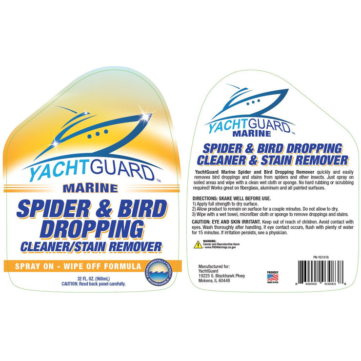 Bird & Spider Poop Stain Remover for Boats